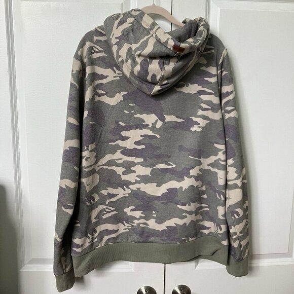 Wanakome Hoodie Camo Full Zip Mens XL Outdoor Made in Turkey - Picture 10 of 13